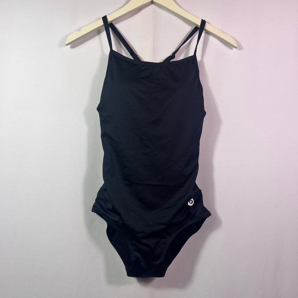 Baleaf Black One Piece Swimsuit 34 (Small) Racerback Open Back Padded
